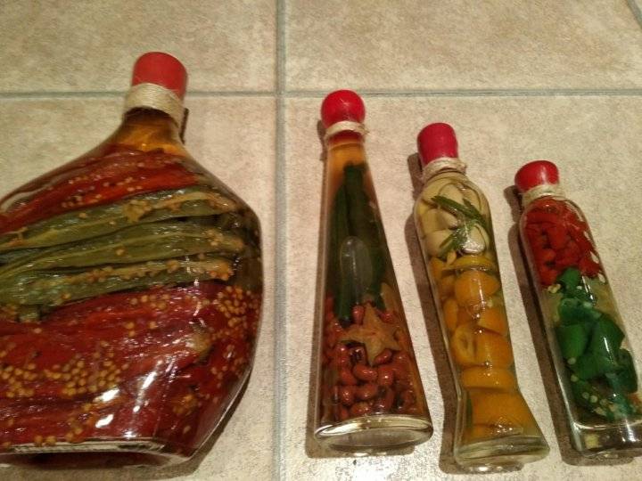 Декоративные бутылки для кухни