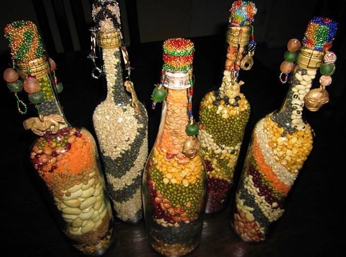 ✓ Декоративные бутылки на кухню