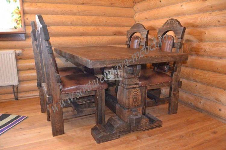 Кухонный стол из массива дерева от производителя