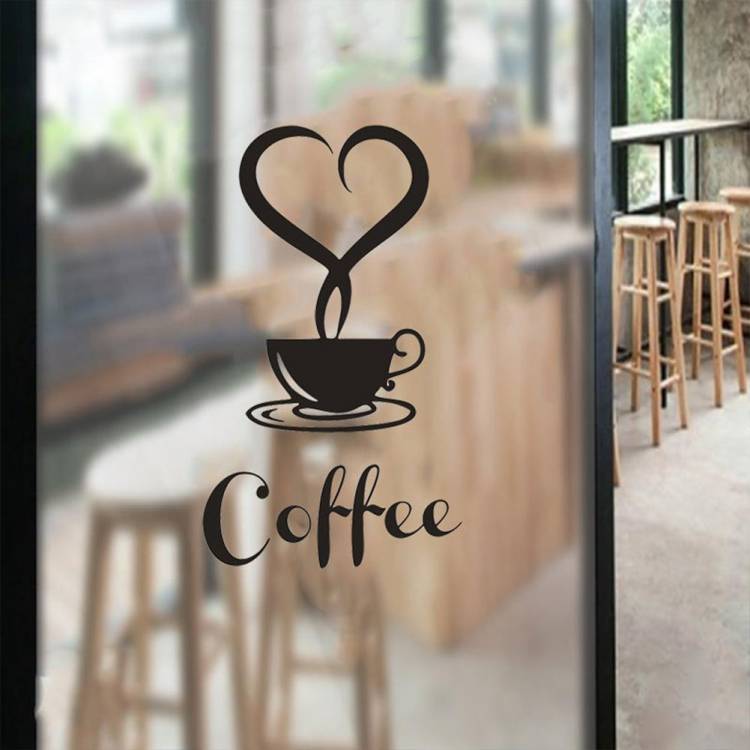 Наклейка на стену с изображением чашки кофе и чая, съемная наклейка «сделай сам», наклейка на кружку, обои для кухни, дома, офиса, кафе, паба, ресторана, Настенный декор