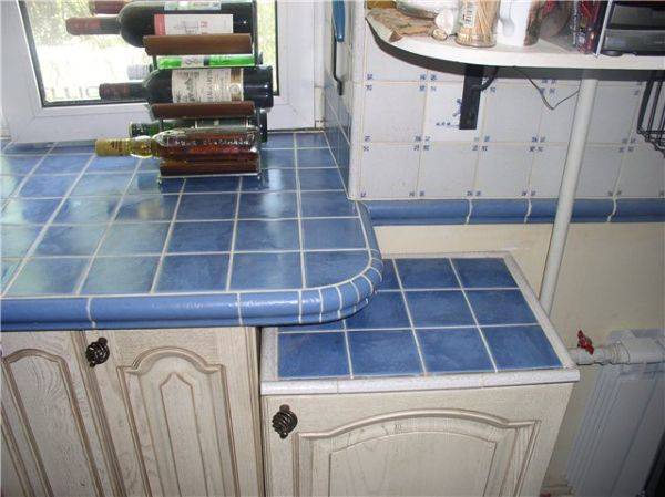 Кухонная столешница из плитки своими руками