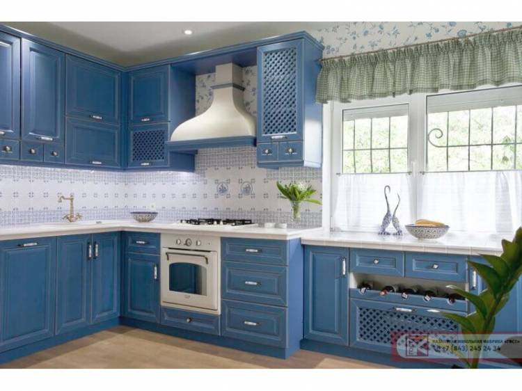 Синяя кухня Прованс