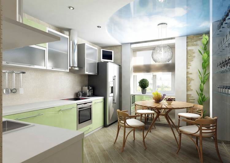 Дизайн интерьера кухни с балконом (фото, примеры работ, рекомендации)