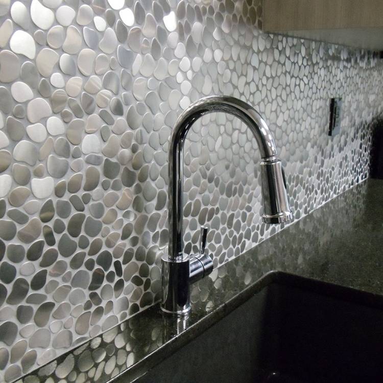 Необычная Серебристая черная Золотая матовая металлическая мозаичная плитка для кухни, ванной комнаты, внутренней и наружной настенной плитки dec