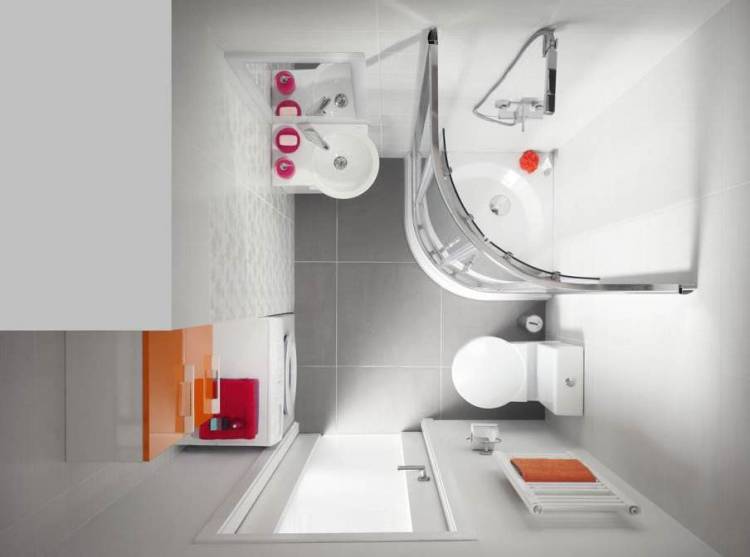 Дизайн планировок маленькой ванной комнаты