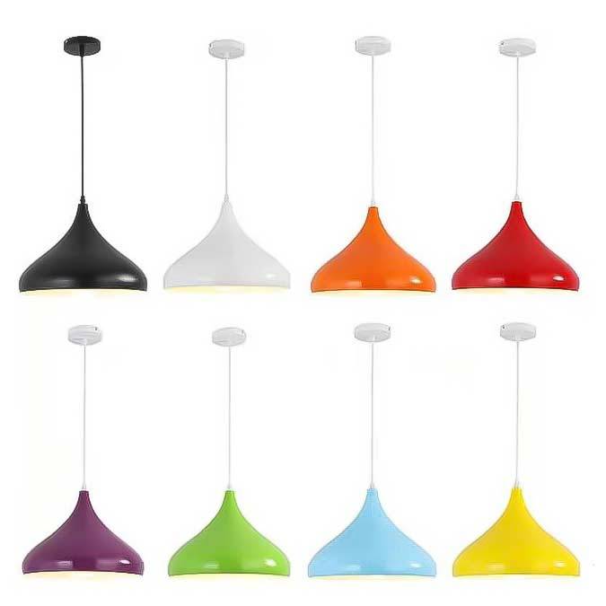 Подвесная люстра разноцветные плафоны для кухни Colower Heatty