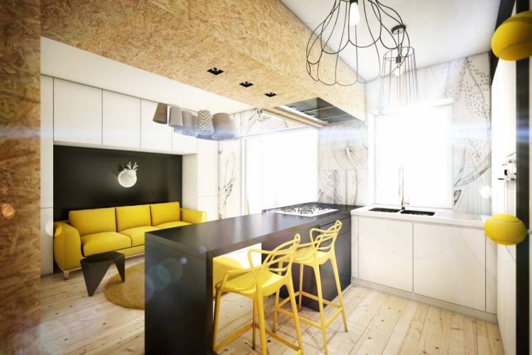 Длинная кухня гостиная дизайн: 105 стильных идей +фото