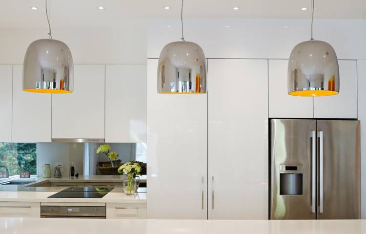 Дизайнерские подвесные светильники на кухню: 91 фото дизайна