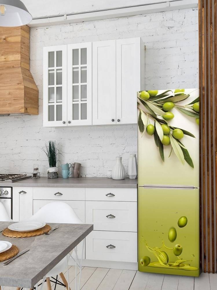 Наклейки интерьерные на холодильник, для декора, самоклеющаяся пленка для мебели, для кухни,для дачи DEKORIO