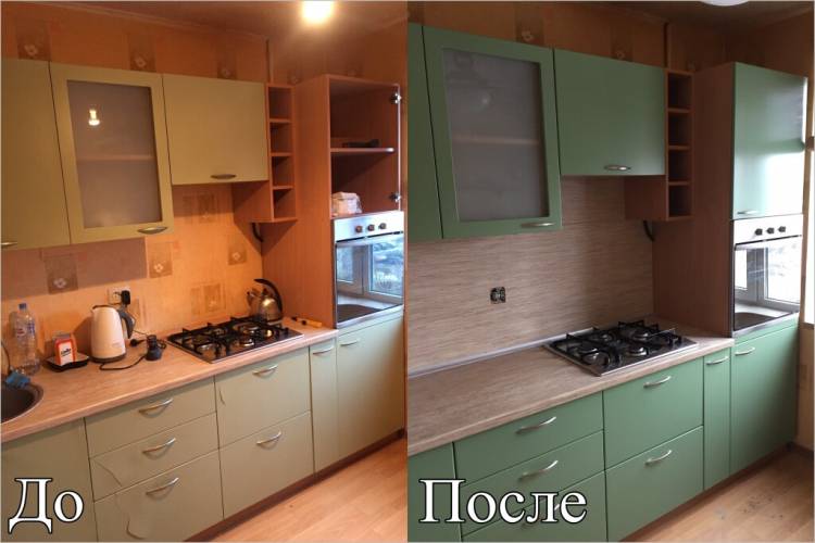 Покраска кухонных фасадов в Минске, покраска и перекраска кухонь