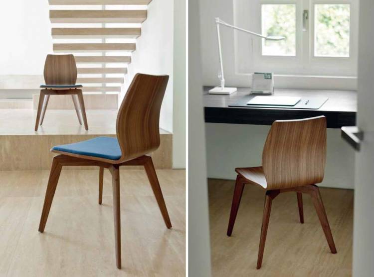 Дизайн современных стульев из дерев