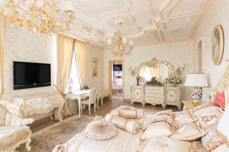 Спальня в стиле барокк