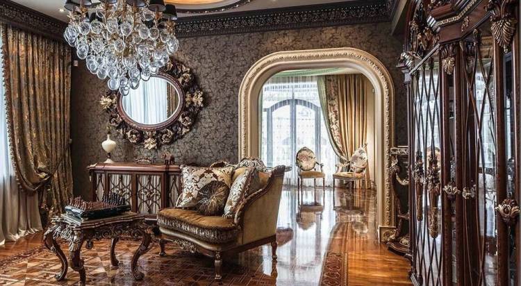 Дизайн интерьера в стиле барокк