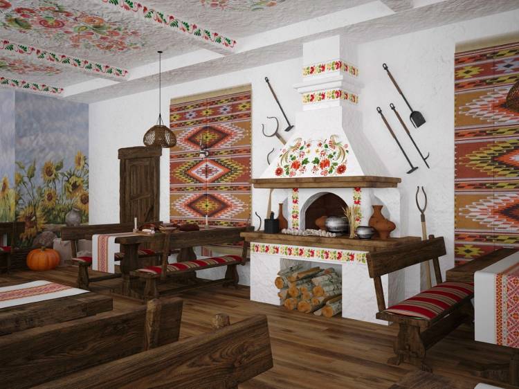 Кухня в славянском стиле