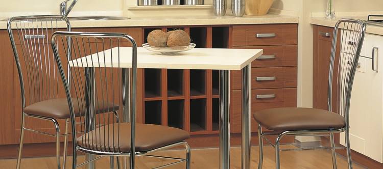 Мягкие металлические стулья для кухни