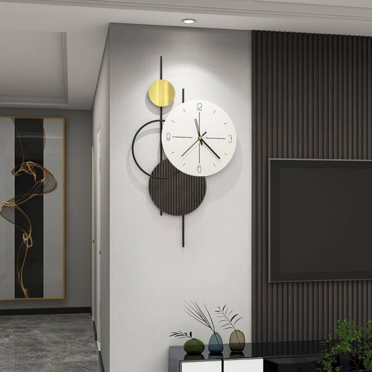 Стильные настенные часы на клейкой основе, электронные кварцевые часы для коридора, дизайнерские часы для гостиной, для украшения кухни
