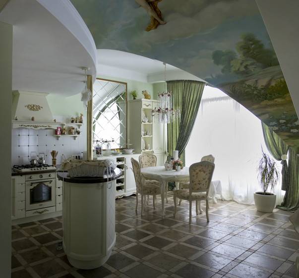 Фото кухни оливкового цвет