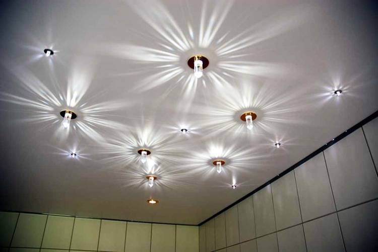 Точечные светильники для натяжного потол