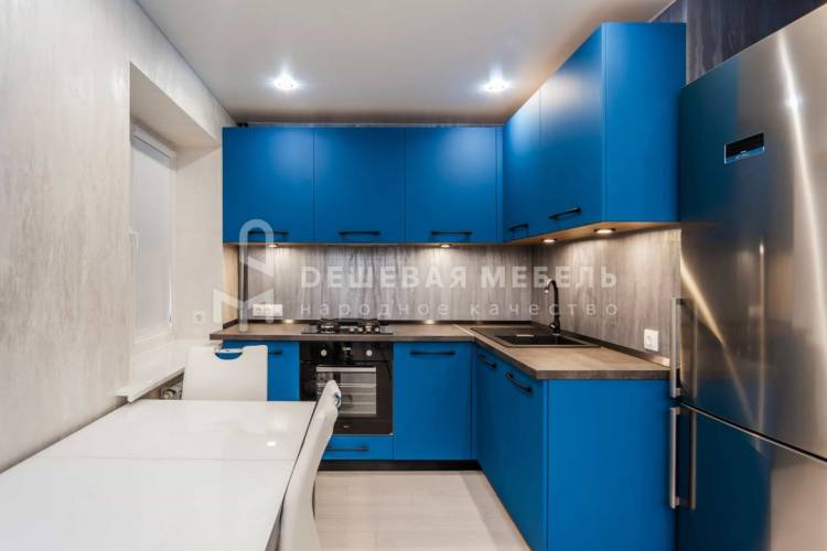 Кухня синяя