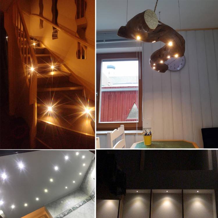 Светодиодный точечный светильник, углубленный потолочный светильник для кухни, шкафа, лестницы, IP