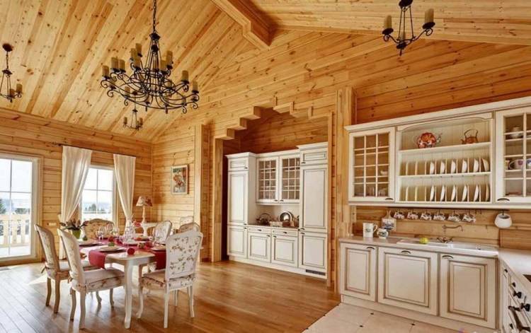 Какой должна быть кухня в деревянном доме? Выбираем интерьер
