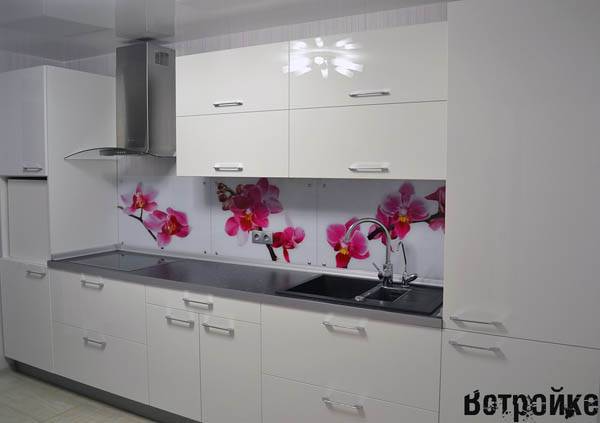 Дизайн кухни в белом цвете фото в интерьер