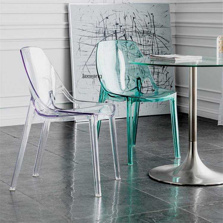 Современный прозрачный стул, обеденный стул для кухни, стулья, косметическое кресло для спальни, пластиковое кресло, хрустальные стулья
