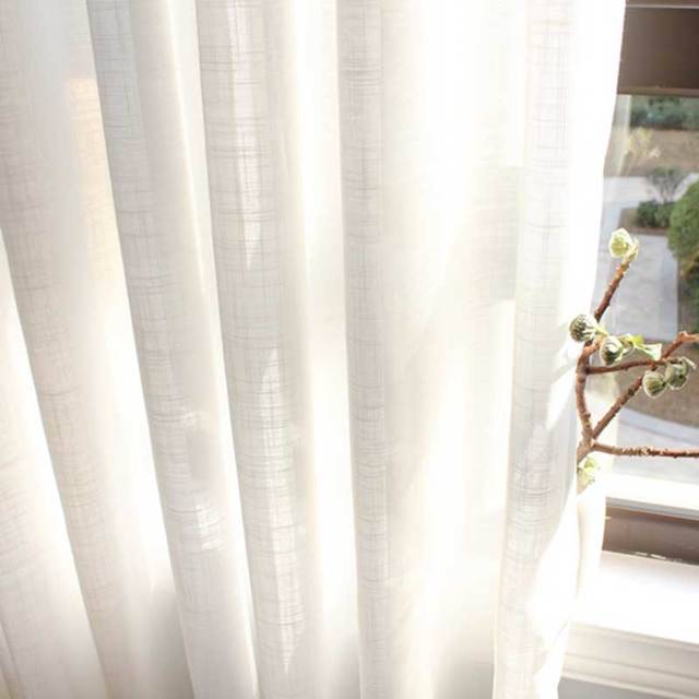 Японские белые мягкие тюлевые оконные шторы для спальни гостиной оконные шторы льняная прозрачная вуаль для кухни декор