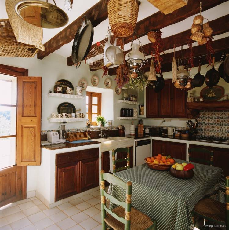 Кухня в деревенском стиле интерьер своими руками