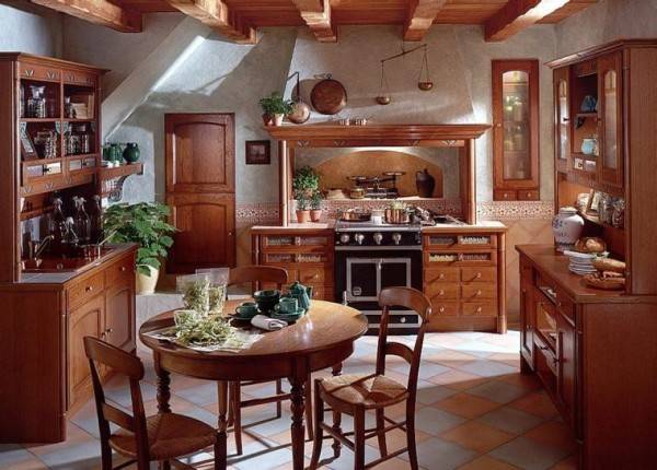 Оформляем кухню в деревенском стиле интерьер