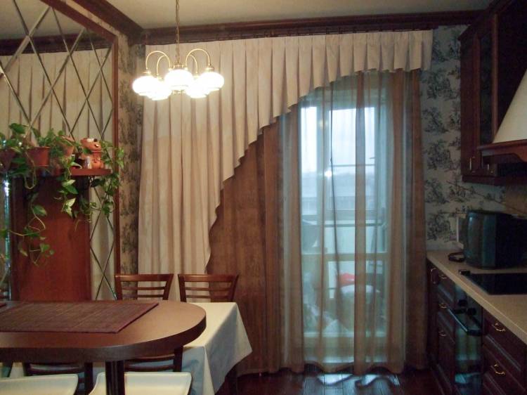 Ассиметричные шторы для гостиной, спальни, кухни и зал