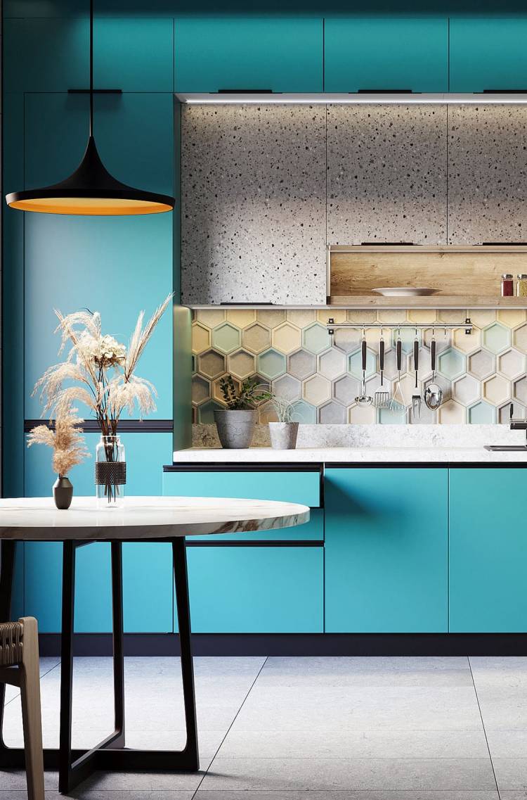 Дизайн кухни цвета: 120+ идей стильного дизайна