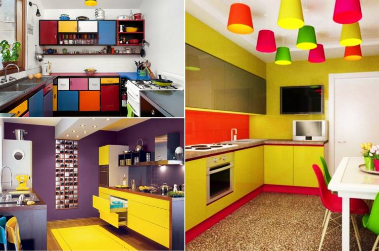 Разноцветная кухня