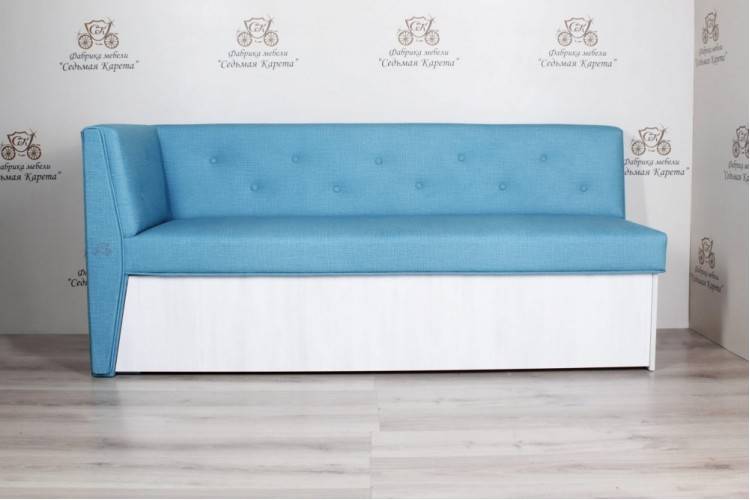Кухонный прямой диван Верона с боковой стенкой заказать по своим размерам в интернет магазине Угол уют
