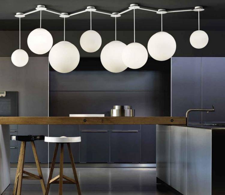 Современные светильники потолочные для кухни