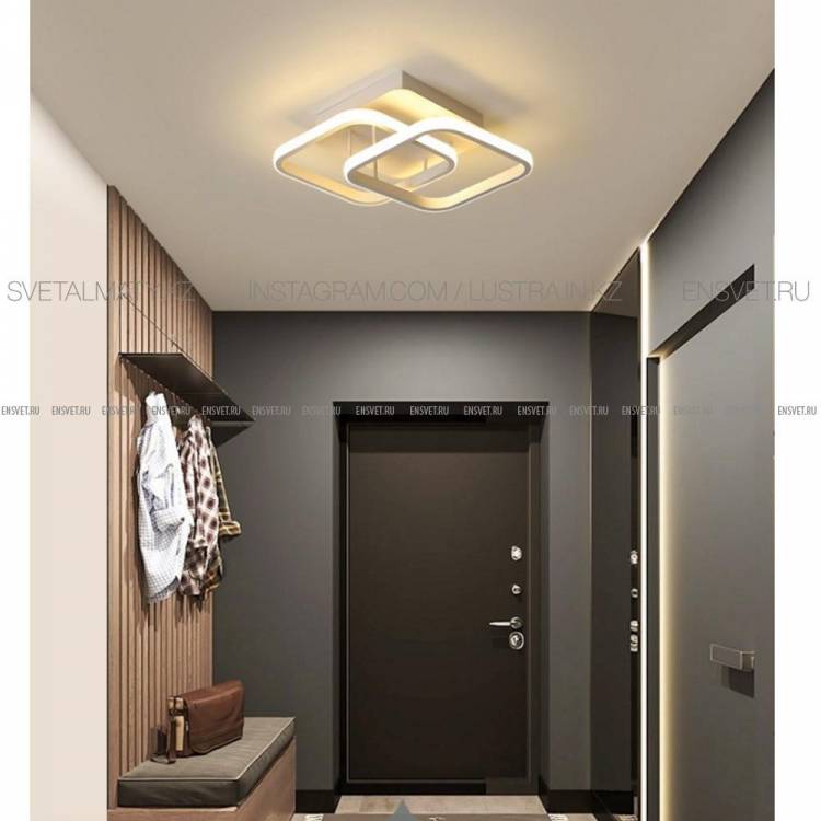 Светодиодный потолочный светильник, современная лампа белого цветf для спальни, кухни, коридор