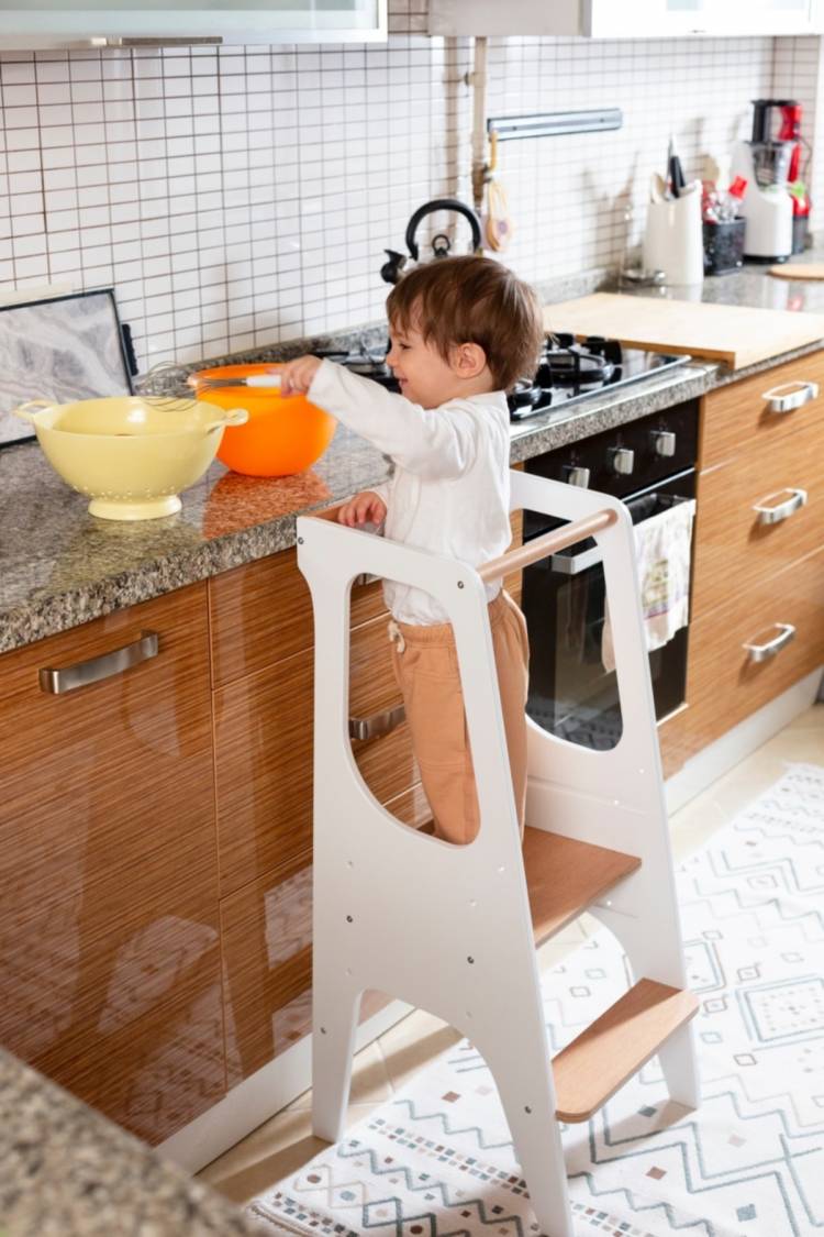 Подставка для кухни, безопасный табурет для малышей, ступенчатый табурет для детей, башня Монтессори