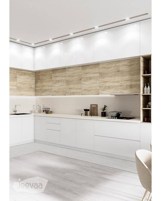 ⬅➡ Новый интерьер кухню в пастельных тонах Из проекта…