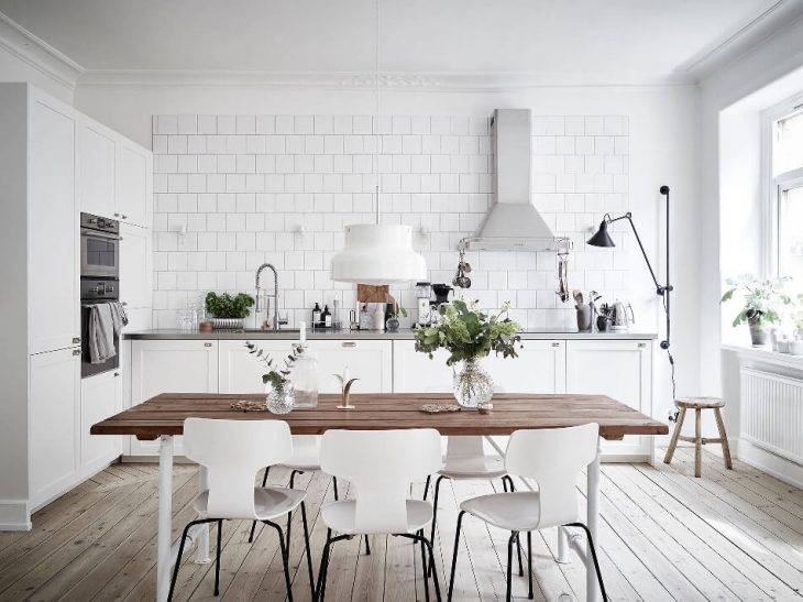 Белая Кухня − Дизайн Интерьера с Фот