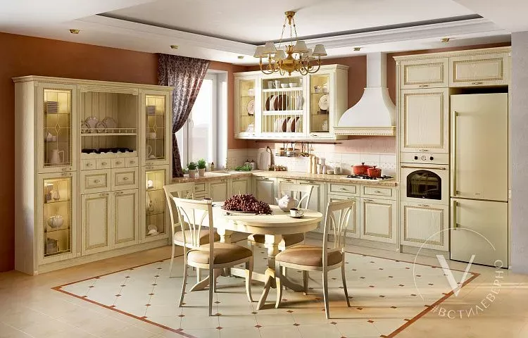 Кухни в классическом стиле по индивидуальным размерам в городе Москве, цены
