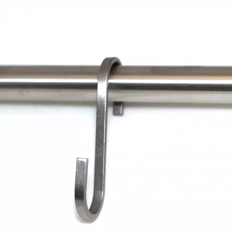 крючок для рейлинга на кухне или ванной, нержавеющая сталь, плоский, матовый (техновеб)
