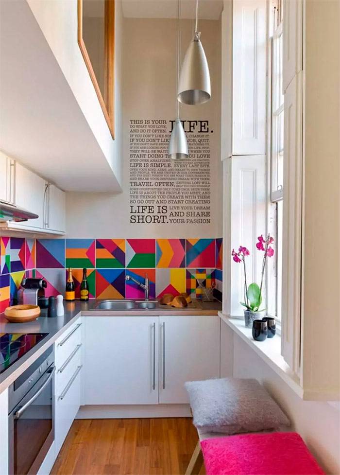 Дизайн дизайна интерьера маленькой кухни