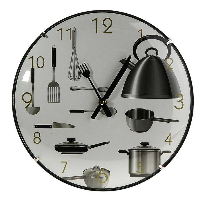 Часы настенные кухонные Серия Объём