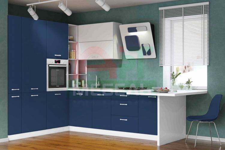 Как правильно выбрать кухню? Угловой или прямой кухонный гарнитур? Подойдет ли фиолетово-синий оттенок в Петрозаводске?