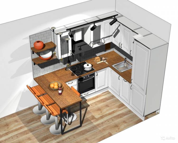 Дизайн и проект кухни для частного дома, фот