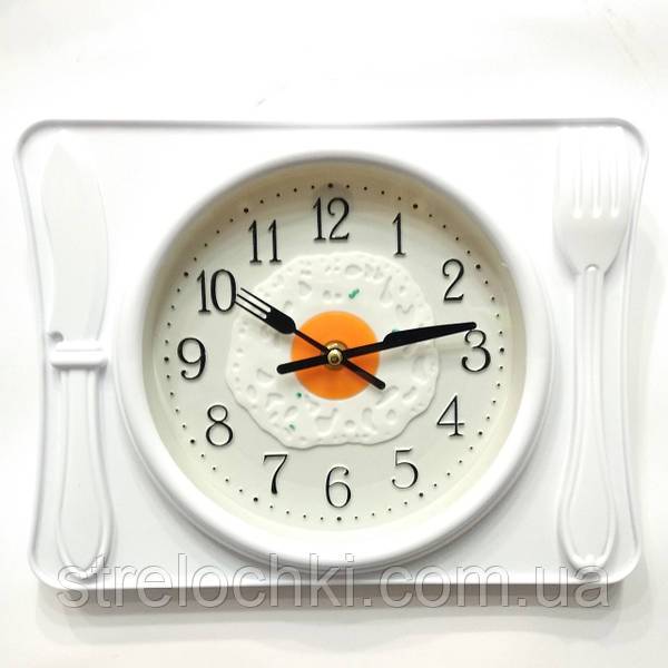 Часы настенные в кухню Завтрак на подносе в интернет-магазине Стрелочки