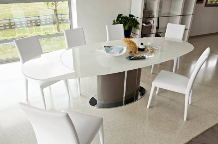 Большой обеденный стол для кухни, гостиной или столовой
