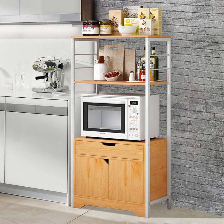 Многофункциональный кухонный шкаф для хранения, напольный шкаф с двумя дверцами, домашняя мебель, кухонный шкаф, буфетный шкаф
