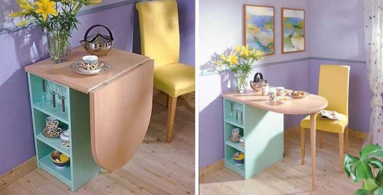 Раскладной стол для маленькой кухни