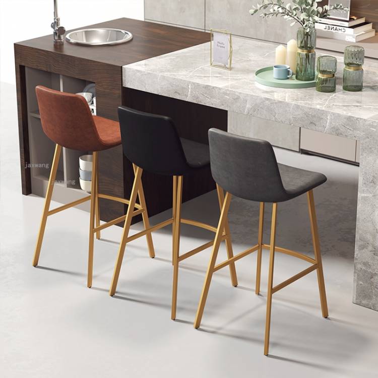 Скандинавские железные барные стулья для кухни, простой барный стул, домашняя мебель, Европейский стиль, высокий стул, для отдыха, для кафе, для бара, стул